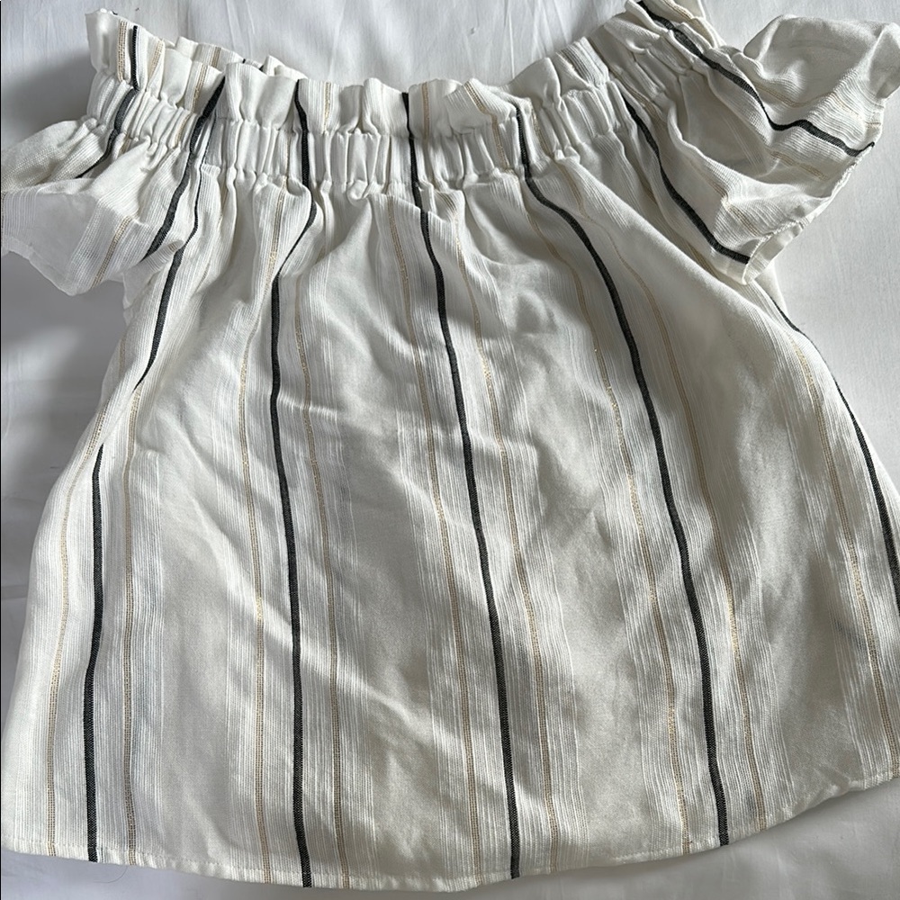 Striped Off-Shoulder Top